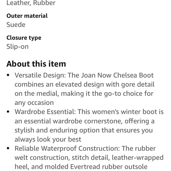 Sorel Joan Now Chelsea boot pull on size 9 cream snakeskin - Picture 15 of 16